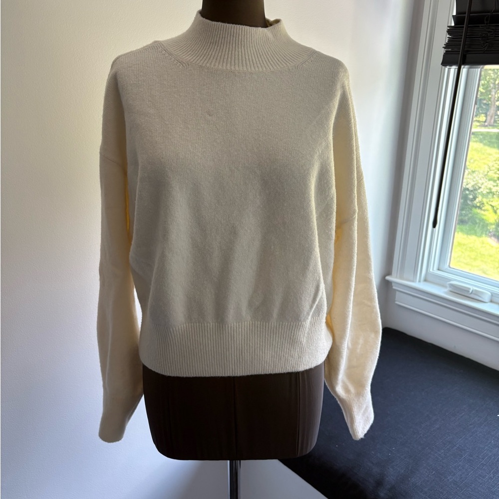 & Other Stories Cream Cowl Neck Sweater